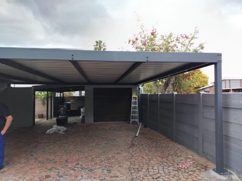 Carport with a steel roof — Jozelle Fencing & Projects